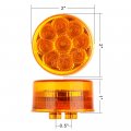 Ocpty 9led Side Marker Light 8pcs 2a Red Amber Round Trailer Lamp Stop Turn Tail W Rubber Grommet Fit For Boats Truck Pickups
