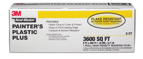 3m Mfb-9 Hand-masker Painters Plastic Plus 9 X 400-feet