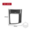 Uoada Carbon Fiber Car Interior Accessories Central Control Mt Gear Shift Surround Frame Cover Trim For Mazda 3 Axela 2010-20