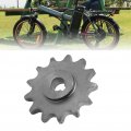 Natudeco Carbon Steel Pinion Gear 420 13t Tooth Sprocket Electrical Machinery For My1016z2 My1016z3 My1018 Geared Motors