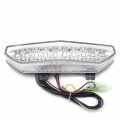 Httmt Mt124- New Led Tail Brake Light Turn Signals Compatible With Kawasak Ninja Zx6r 2007 2008 Clear