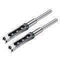 2pcs Square Hole Drill Bit 19mm 3 4 High Carbon Steel Hollow Mortiser Auger For Woodworking Carpentry Mortise Tenon Machine 