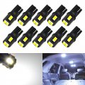Katur 10pcs T10 Led Bulb Super Bright 450 Lumens 168 194 2825 175 921 912 Light 5630 6smd Interior Map Lights Trunk Cargo 