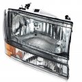 Ocpty Headlight Assembly Pair Fit For 00-04 Excursion 99-05d F-250 Super Dutyd F-350 99-04 Ford For F-450 For F-550 Supey