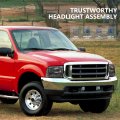 Ocpty Headlight Assembly Pair Fit For 00-04 Excursion 99-05d F-250 Super Dutyd F-350 99-04 Ford For F-450 For F-550 Supey