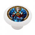Gotham Decor Virgin Mary And The Sacred Heart Ceramic Drawer Knob 