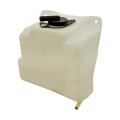 Non Pressurized Coolant Reservoir For Chevy K1500 1994 To 1999 White Plastic With Flip Top Cap And Mounting Brackets Part 