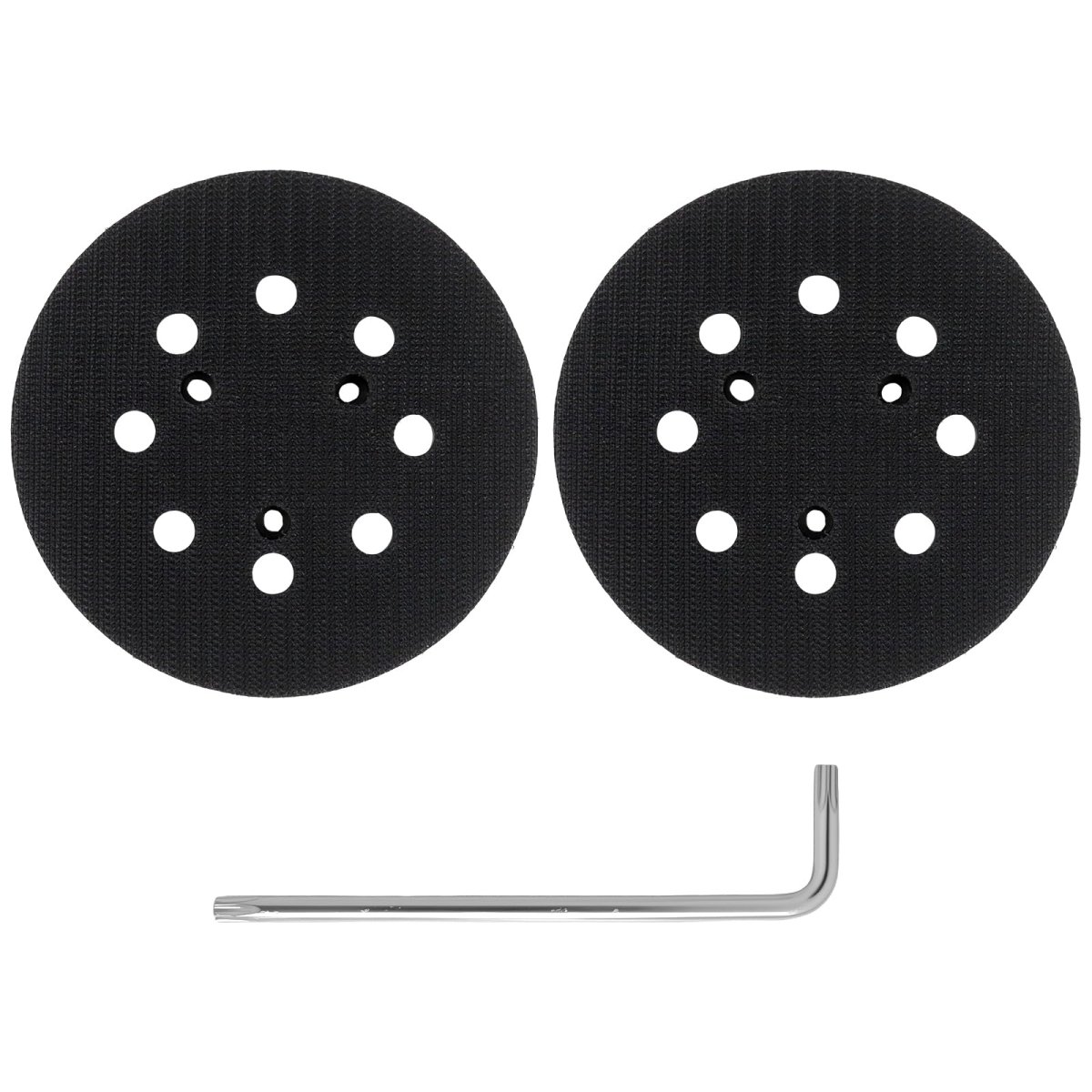 5 In Sander Pad 2 Pack 8 Hole Hook And Loop Replacement For Bo5030 K Ros Replaces 343 343k 390 382