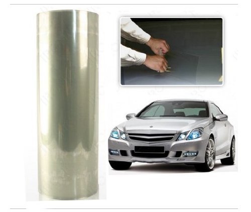 12 By 48 Inches Self Adhesive Headlight Tail Lights Fog Tint Vinyl Film X Clear