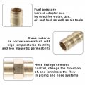 X Autohaux 10 Pcs 6mm Straight Shaped Hose Barb Barbed Tube Pipe Fitting Brass Connector