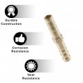 X Autohaux 10 Pcs 6mm Straight Shaped Hose Barb Barbed Tube Pipe Fitting Brass Connector