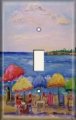 Snazzyswitch Beach Umbrellas Decorative Light Switch Cover Single Toggle Wall Plate 