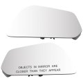 Left And Right Side Mirror Glass For 2017 Chevy Equinox Heated With Blind Spot Detection Replaces 23406427 23406428