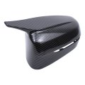 Left And Right Side Door Mirror Covers Wing Rearview Housing Caps Carbon Fiber Style For B-mw G20 G22 G23 M Sport