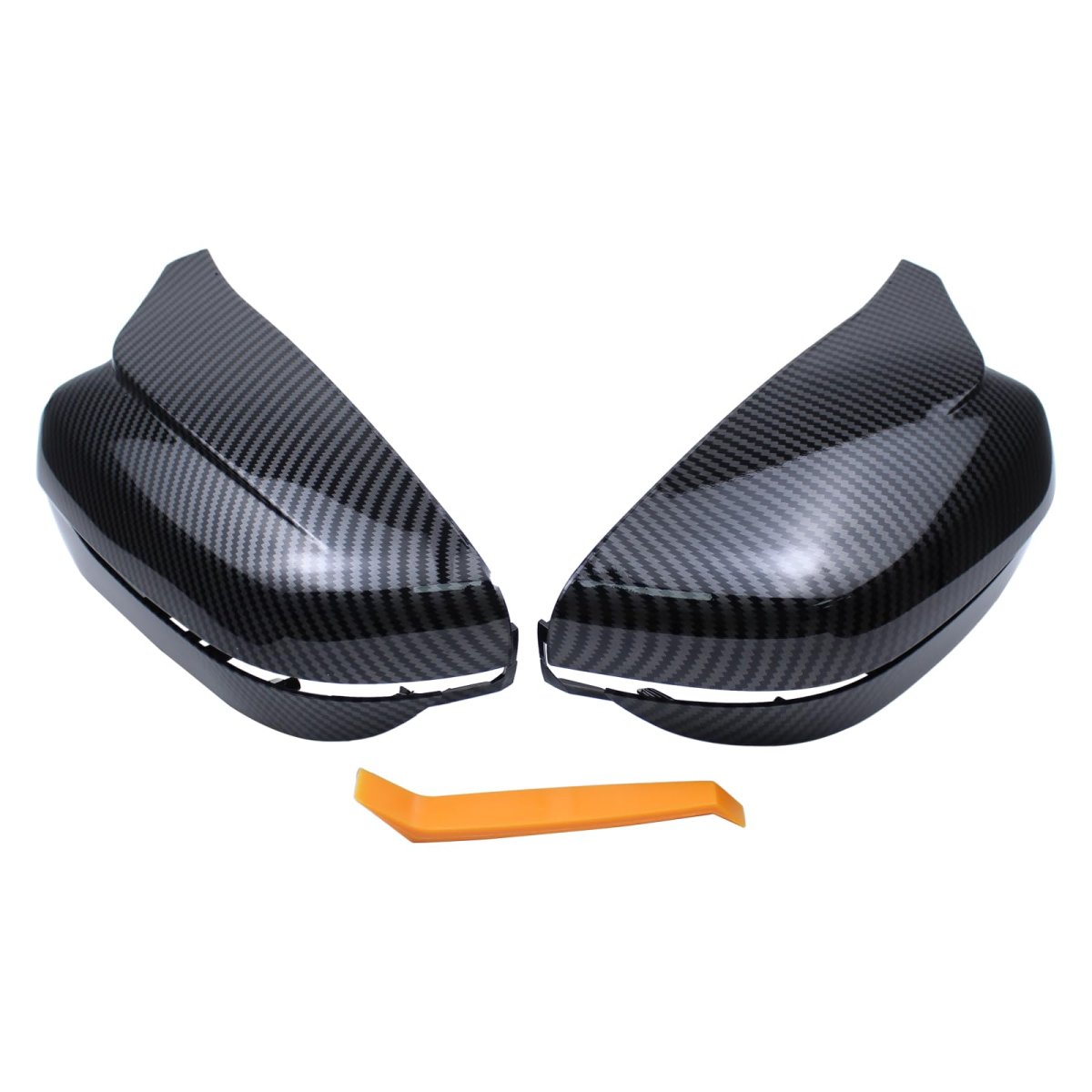 Left And Right Side Door Mirror Covers Wing Rearview Housing Caps Carbon Fiber Style For B-mw G20 G22 G23 M Sport