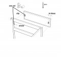 Complete Set Of 2 Sink Tip-out Snap In False Drawer Front Clips