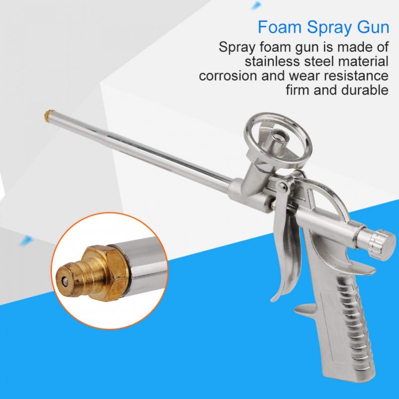 Pu Spray Foam Gun 31 5cm 8mpa 5l Min Heavy Duty Insulation Expanding Caulking With Handle Suitable For Filling Sealing Windows