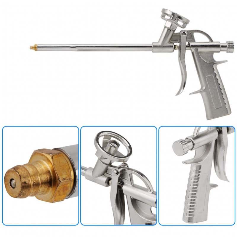 Pu Spray Foam Gun 31 5cm 8mpa 5l Min Heavy Duty Insulation Expanding Caulking With Handle Suitable For Filling Sealing Windows