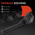A-premium Engine Ignition Coil Pack Compatible With Ford F-150 2018-2023 Explorer 2020-2023 Edge 2019-2023 Bronco Police