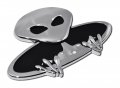 Alien Chrome Auto Emblem