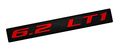 6 2 Lt1 Red On Black Highly Polished Real Aluminum Emblem