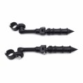 Xkh Group Motorcycle Black Long Angled Adjustable Peg Mounting Kit Bamboo Style Foot Honda Goldwing Vtx1300 Shadow Valkyrie