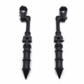 Xkh Group Motorcycle Black Long Angled Adjustable Peg Mounting Kit Bamboo Style Foot Honda Goldwing Vtx1300 Shadow Valkyrie