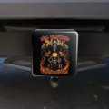 Hell On Wheels Motorcycle Skeleton Tow Trailer Hitch Cover Plug Insert