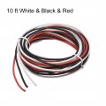 Uxcell Silicone Wire 18 Awg Ultra Flexible 600v Electric Strands Of Tinned Copper 10 Ft White Black Red