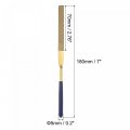 Uxcell Diamond Needle Files 5mm X 180mm Titanium Coated Flat Hand Tool With Tpu Handle For Metal Stone Wood 5pcs