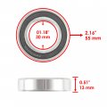 Caltric Front Wheel Ball Bearing And Seals Kit Compatible With Yamaha Rhino 660 Yxr660f 2004 2005