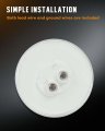 6 Pack 2 5in Round Led Marker Lights Amber Clearance Side Trailer Waterproof Surface Mount For Freightliner And International