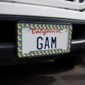 Cute Kawaii Baby Giraffes Pattern License Plate Tag Frame