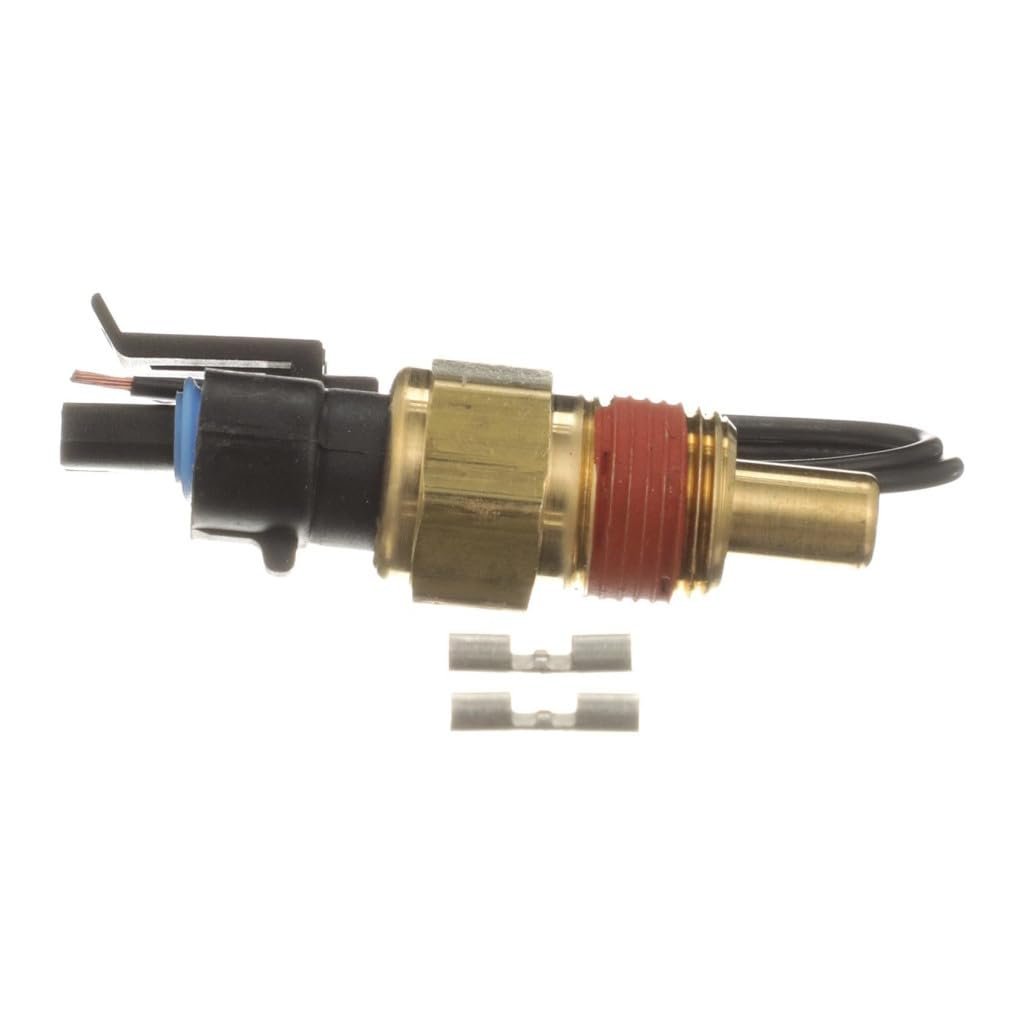 Engine Coolant Temperature Sensor Set For 1990 Cadillac Deville Gold And Black Plug Connector With Wire Lead Blade Terminal