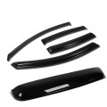 Auto Dynasty For Vw Passat B6 B7 4pcs Window Deflector Rain Guard 38 Inches Sun Roof Visor Dark Smoke 