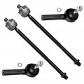 4pcs Suspension Kit Front Inner Tie Rod End Outer 2001 2002 2003 2004 2005 2006 2007 For Town Country Voyager Dodge Caravan 