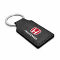 Ipick Image Compatible With Honda Accord Rectangular Black Leatherette Key Chain