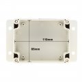 Uxcell 110mmx85mmx50mm Electronic Waterproof Ip65 Sealed Abs Plastic Diy Junction Box Enclosure Case Gray