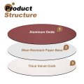 16pcs 12 In Psa Sanding Discs 100 And 180 Grits Aluminum Oxide Self Adhesive Sandpapers No Hole Round Wet Dry Paper For Wood