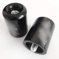 Xkh- Motorcycle Bar Ends Compatible With Kawasaki Ninja Ex 250 Ex500 Ex650r Zx6r-636 Zrx1100 Zzr1200 Black B00y44jlm6