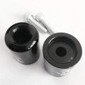 Xkh- Motorcycle Bar Ends Compatible With Kawasaki Ninja Ex 250 Ex500 Ex650r Zx6r-636 Zrx1100 Zzr1200 Black B00y44jlm6