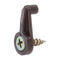 20pcs Glass Retainer Clips Plastic Cabinet Door Panel Clip Mirror Holder With Screws For 4-5mm 16 -0 2 Brown 