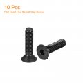 Uxcell 5 16-18x1-1 4 Flat Head Socket Cap Screws 10 9 Grade Carbon Steel Hex Countersunk Screw Bolts Fasteners Fully Threaded