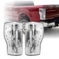 Clear Lens Rear Tail Lights With Chrome Housing For 2017 2019 Ford F250 F350 Super Duty Pickup Truck Halogen And No Blind Spot 