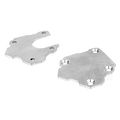 Universal Motorcycle Stainless Steel Side Enlarger Foot Kickstand Stand Extension Plate Pad For Sporter Scooter