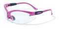 Global Vision Eyewear Cougar Series Bifocal 2 0 Lens Magnification Safety Sunglasses Clear Gloss Dark Pink Frame 