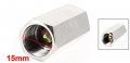 Uxcell Silver Tone 15mm 3 8pt Female Thread Solid Brass One Way Check Valve