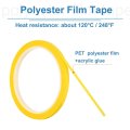 2pcs 3 8 X 55 Yard Graphic Tape Whiteboard Grid Marking Pinstripe Chart Line Dark Yellow