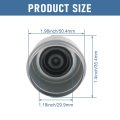 2pcs 1 98 Trailer Axle Dust Cap Cup Grease Cover Hub With Extra 2 Rubber Plugs For Most 2000 To 3500 Lb Dexter Ez Lube Camper