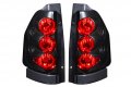 211093 Gmc Envoy Black Tail Light Assembly Halogen Waterproof Rear Lights Clear Lens Sold In Pairs 